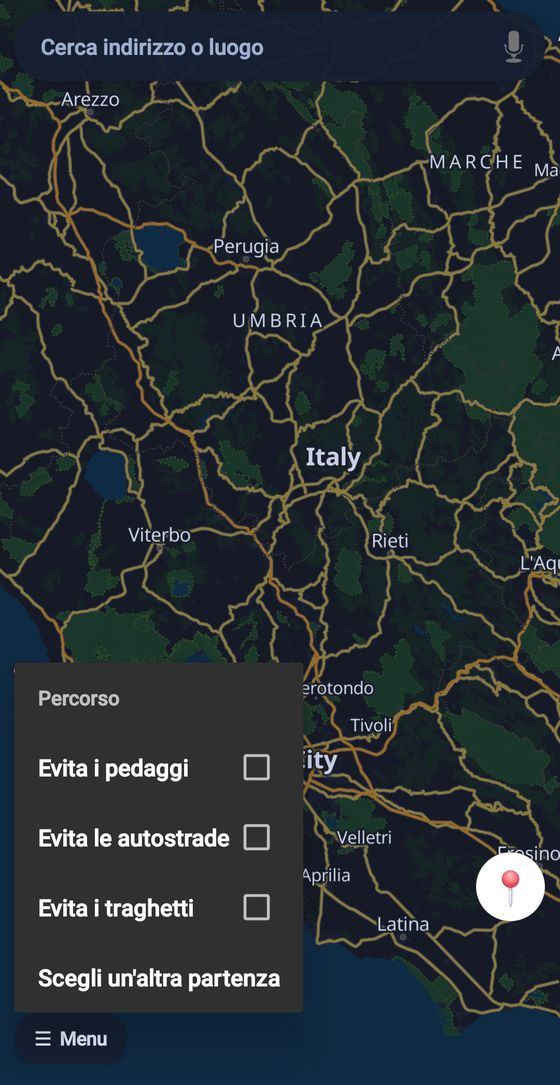 IDQ Navigator - preferenze percorso